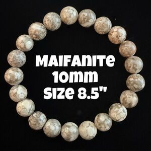 Authentic Maifanite 10mm Stretchy Bracelet‎ from Bombshell Beads